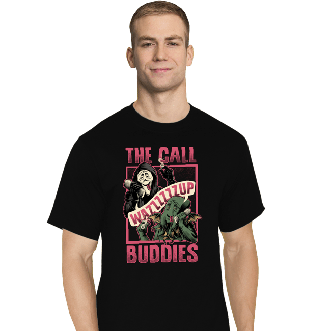 Daily_Deal_Shirts T-Shirts, Tall / Large / Black Cthulhu Call Buddies