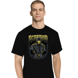 Daily_Deal_Shirts T-Shirts, Tall / Large / Black Scorpion Crest