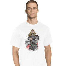 Load image into Gallery viewer, Shirts T-Shirts, Tall / Large / White God Of Thunder Watercolor
