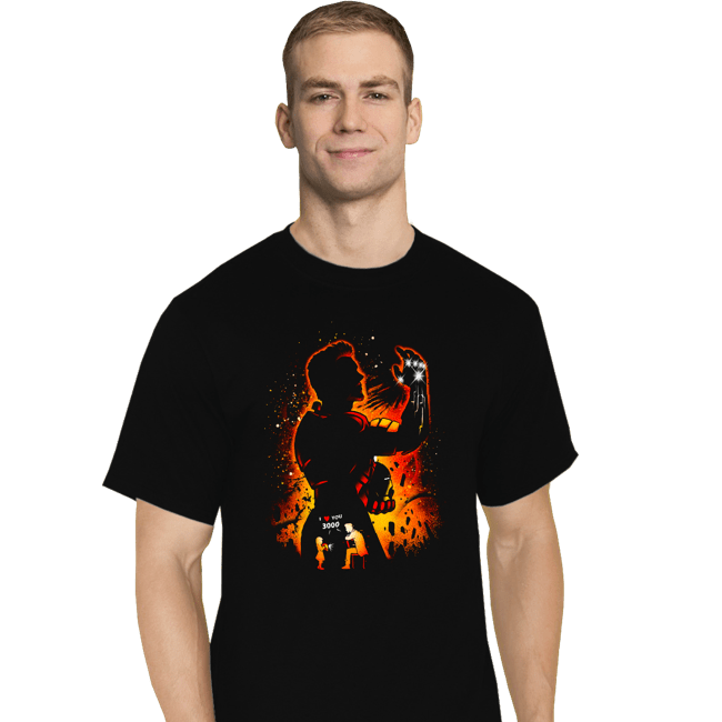 Shirts T-Shirts, Tall / Large / Black Man Of Iron