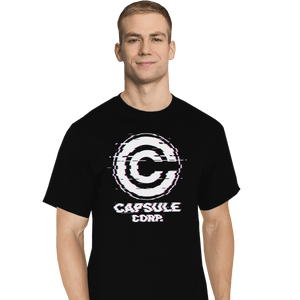 Shirts T-Shirts, Tall / Large / Black Ddjvigo's Glitch Capsule Corp