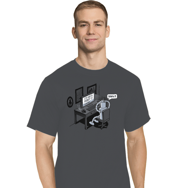 Secret_Shirts T-Shirts, Tall / Large / Charcoal Robot's Problem