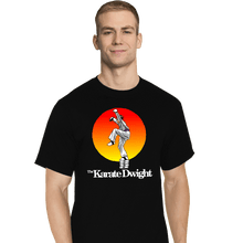 Load image into Gallery viewer, Shirts T-Shirts, Tall / Large / Black Karate Dwight
