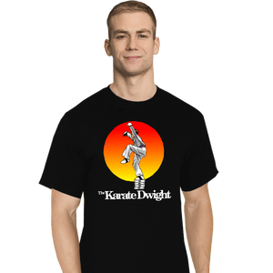 Shirts T-Shirts, Tall / Large / Black Karate Dwight