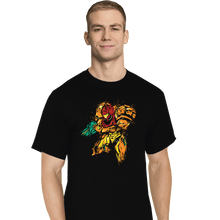 Load image into Gallery viewer, Shirts T-Shirts, Tall / Large / Black Metroid - Galactic Bounty Hunter
