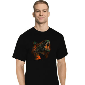 Daily_Deal_Shirts T-Shirts, Tall / Large / Black Prehistoric Kaiju