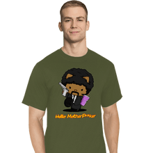 Load image into Gallery viewer, Daily_Deal_Shirts T-Shirts, Tall / Large / Military Green Kitty Fiction
