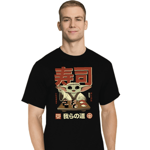 Secret_Shirts T-Shirts, Tall / Large / Black Sushi Is The Way