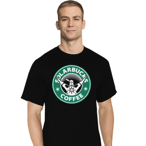 Shirts T-Shirts, Tall / Large / Black Wake Up And Praise The Coffee
