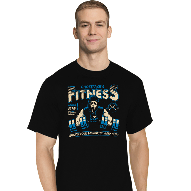 Secret_Shirts T-Shirts, Tall / Large / Black Ghostface's Fitness