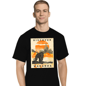 Secret_Shirts T-Shirts, Tall / Large / Black Wakanda Vacation