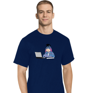 Shirts T-Shirts, Tall / Large / Navy Hide The Pain