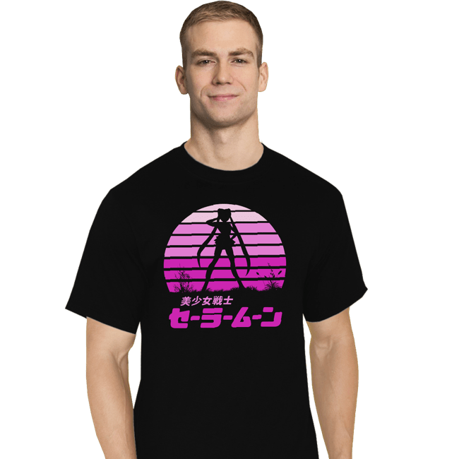 Shirts T-Shirts, Tall / Large / Black Sailor Moon Sun Set