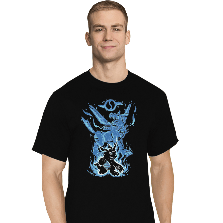 Shirts T-Shirts, Tall / Large / Black Digital Friendship Within