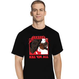 Secret_Shirts T-Shirts, Tall / Large / Black Berserk Metal Sale