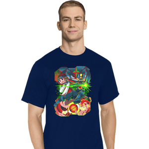 Shirts T-Shirts, Tall / Large / Navy Rockman EXE