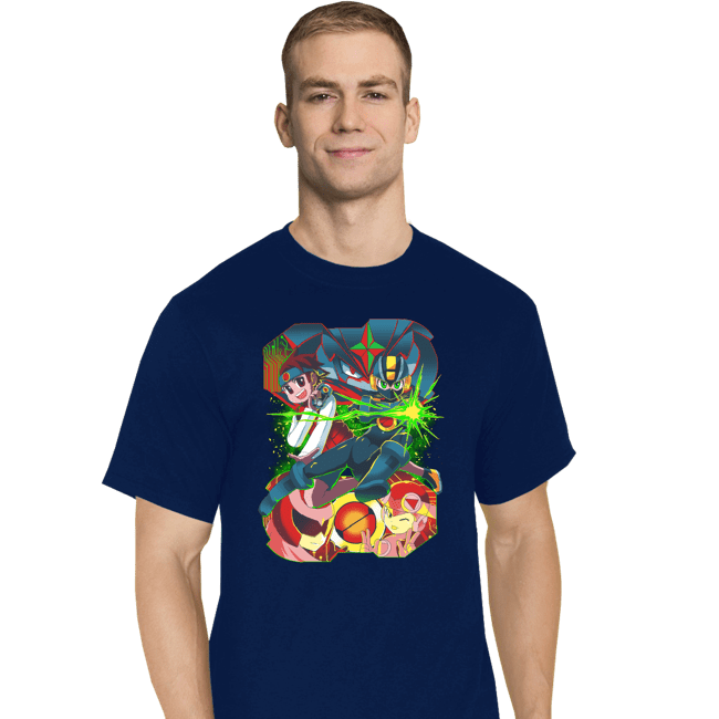 Shirts T-Shirts, Tall / Large / Navy Rockman EXE