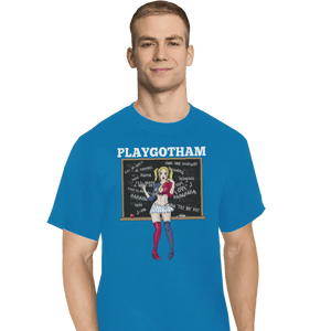 Shirts T-Shirts, Tall / Large / Royal Blue Playgotham Harley