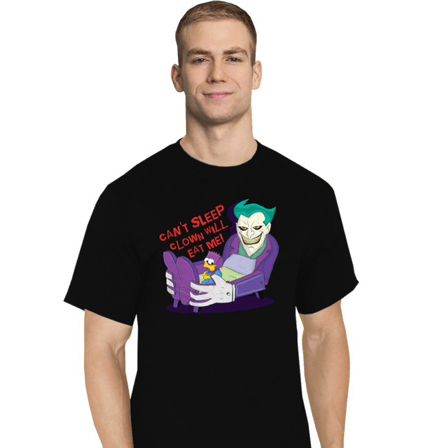 Daily_Deal_Shirts T-Shirts, Tall / Large / Black Can't Sleep Clown Will Eat Me
