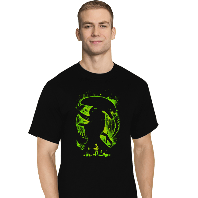 Daily_Deal_Shirts T-Shirts, Tall / Large / Black Alien's Nightmare