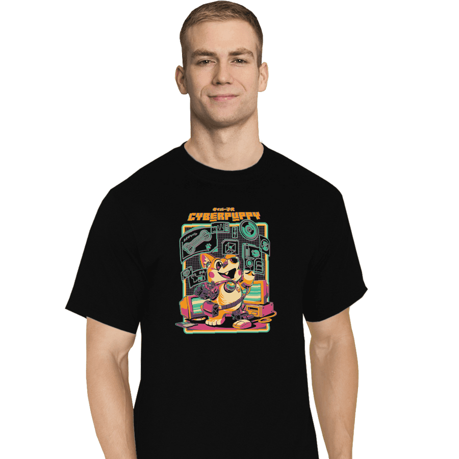 Shirts T-Shirts, Tall / Large / Black Corgypunk