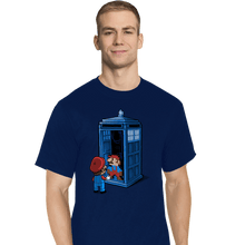 Load image into Gallery viewer, Shirts T-Shirts, Tall / Large / Navy Back To 8 Bits
