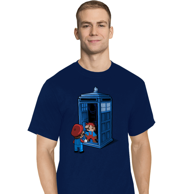 Shirts T-Shirts, Tall / Large / Navy Back To 8 Bits