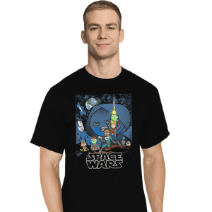 Shirts T-Shirts, Tall / Large / Black Space Wars