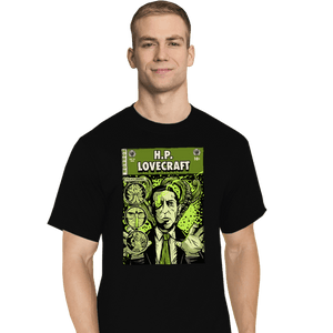 Secret_Shirts T-Shirts, Tall / Large / Black Tales Of Lovecraft