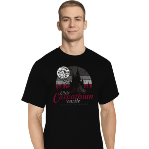Daily_Deal_Shirts T-Shirts, Tall / Large / Black Visit Carpathian Castle
