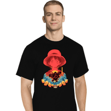 Load image into Gallery viewer, Shirts T-Shirts, Tall / Large / Black Luffy Shadow
