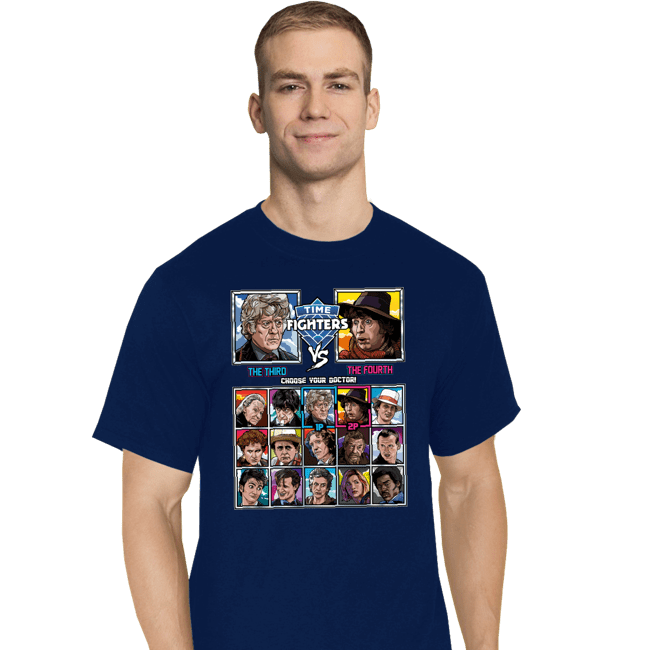 Daily_Deal_Shirts T-Shirts, Tall / Large / Navy Time Fighters 3rd vs 4th