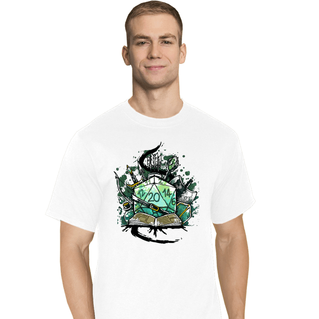 Shirts T-Shirts, Tall / Large / White Dice Sketch