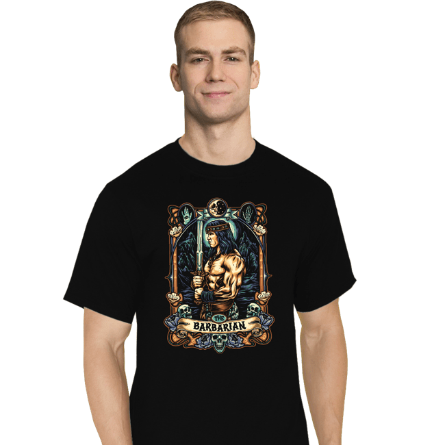 Daily_Deal_Shirts T-Shirts, Tall / Large / Black The Barbarian