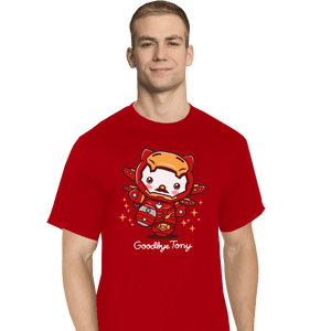 Shirts T-Shirts, Tall / Large / Red Goodbye Tony
