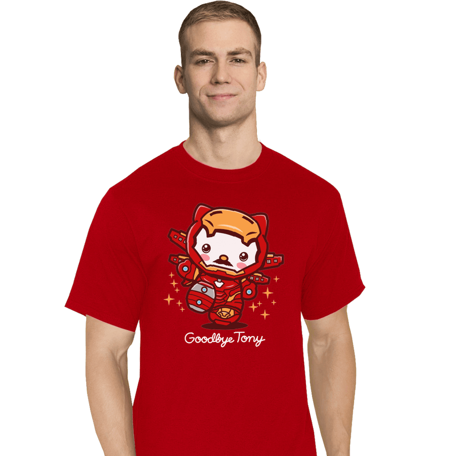 Shirts T-Shirts, Tall / Large / Red Goodbye Tony