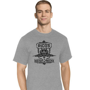 Shirts T-Shirts, Tall / Large / Sports Grey Starship Troopers Rico's Roughnecks