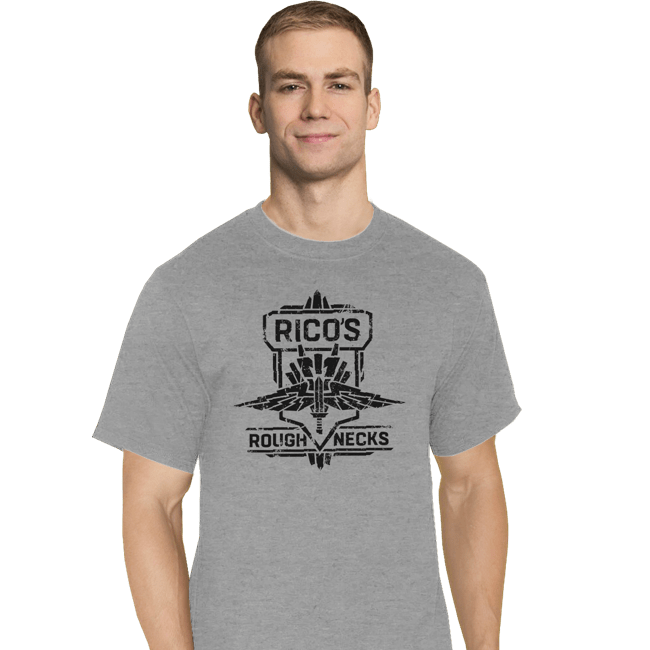 Shirts T-Shirts, Tall / Large / Sports Grey Starship Troopers Rico's Roughnecks