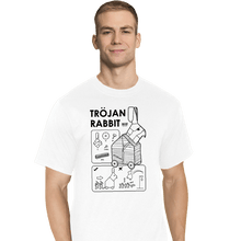 Load image into Gallery viewer, Secret_Shirts T-Shirts, Tall / Large / White The Trojan Rabbit
