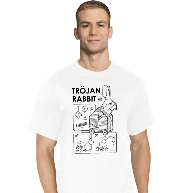 Secret_Shirts T-Shirts, Tall / Large / White The Trojan Rabbit