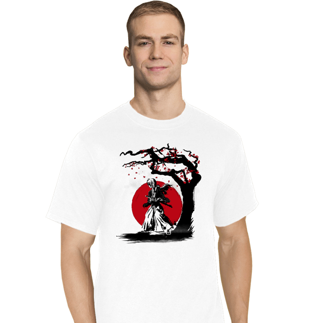 Shirts T-Shirts, Tall / Large / White Wandering Samurai