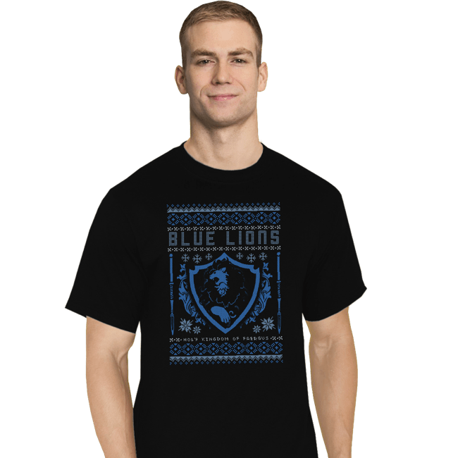 Shirts T-Shirts, Tall / Large / Black Blue Lions