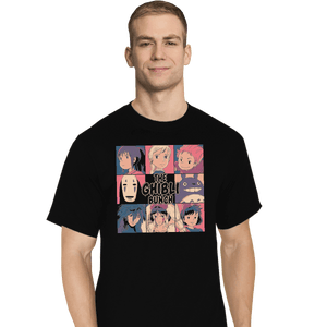 Shirts T-Shirts, Tall / Large / Black Ghibli Bunch