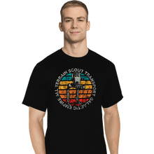 Load image into Gallery viewer, Shirts T-Shirts, Tall / Large / Black Retro AT-ST Sun
