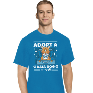 Shirts T-Shirts, Tall / Large / Royal Adopt A Data Dog