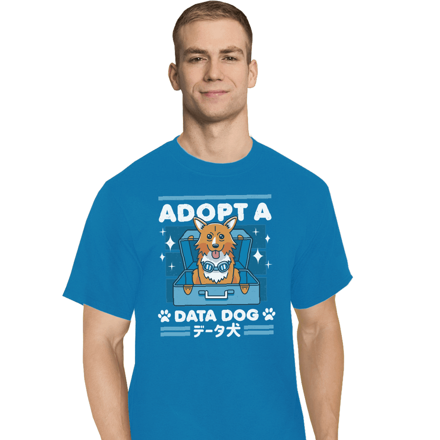 Shirts T-Shirts, Tall / Large / Royal Adopt A Data Dog
