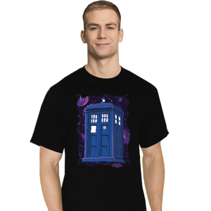 Daily_Deal_Shirts T-Shirts, Tall / Large / Black Pixel Tardis