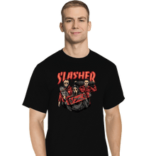 Load image into Gallery viewer, Daily_Deal_Shirts T-Shirts, Tall / Large / Black Slasher Club
