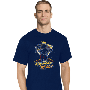 Shirts T-Shirts, Tall / Large / Navy Retro Keyblade Wielder