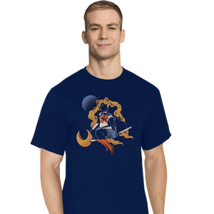 Daily_Deal_Shirts T-Shirts, Tall / Large / Navy Cosmic Sailor